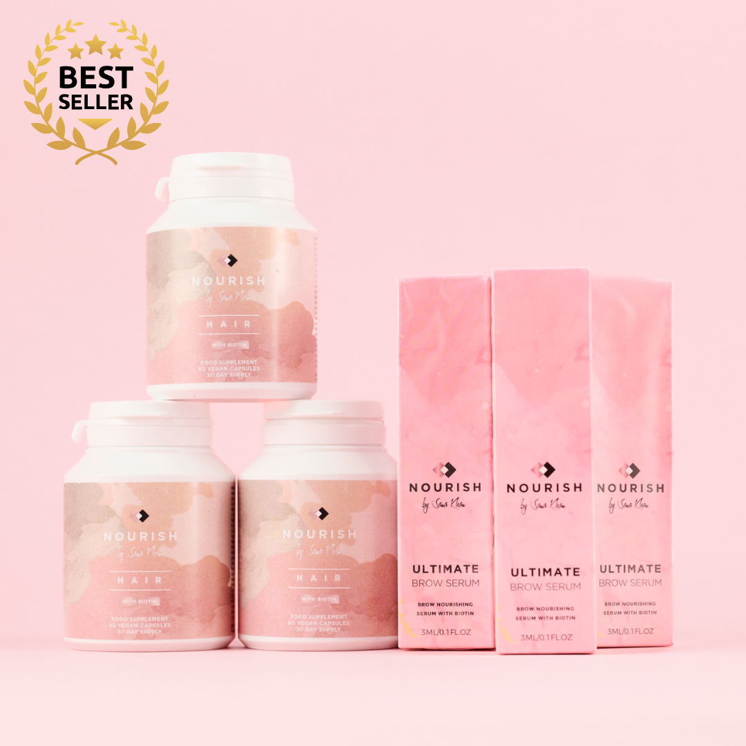 3 Hair Formula & 3 Brow Serum Set