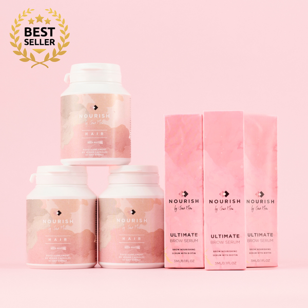 3 Hair Formula & 3 Brow Serum Set